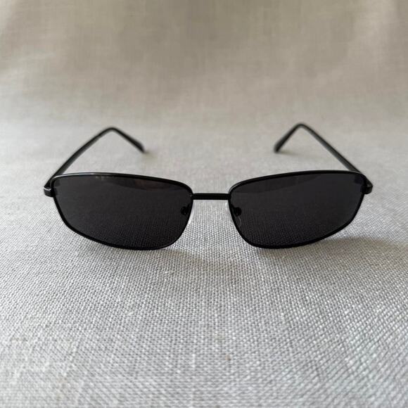 Black frame aviator black sunglasses WMNS2 - Picture 1 of 6